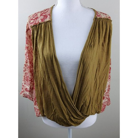 BKE Boutique Women's Multi Media Blouse Top Size XS/S - Picture 2 of 5